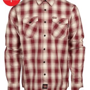 DixxonRed and White Plaid Shirt fire rated